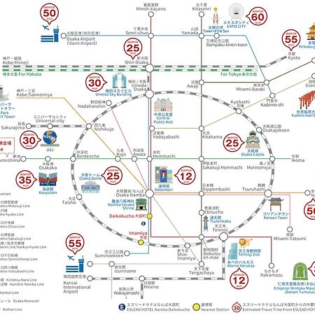 Eslead Hotel Namba Daikokucho Osaka Eksteriør billede
